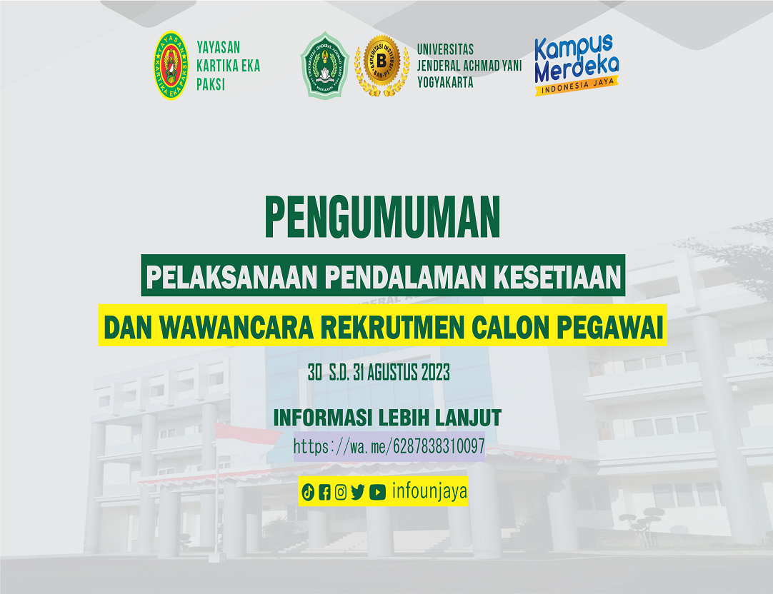 Pengumuman Pelaksanaan Pendalaman Kesetiaan Dan Wawancara Rekrutmen 